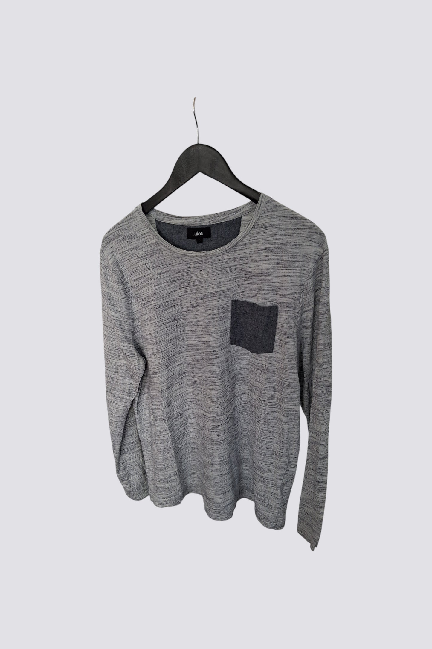 Tee shirt col rond maille flammée