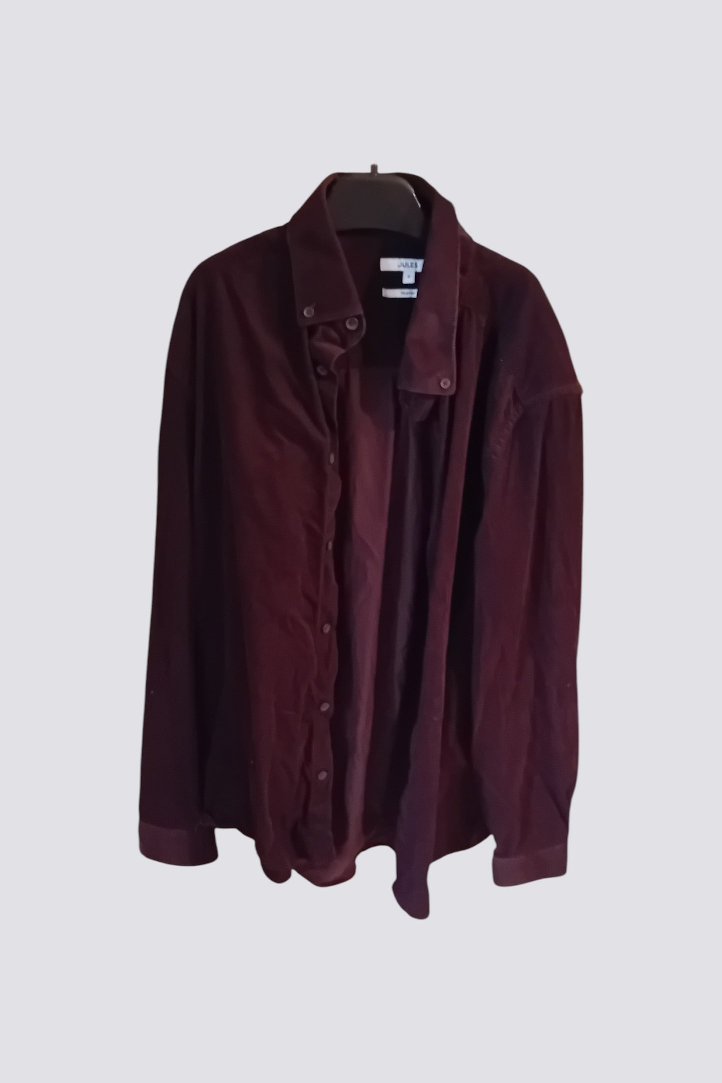 Chemise bordeau -prune