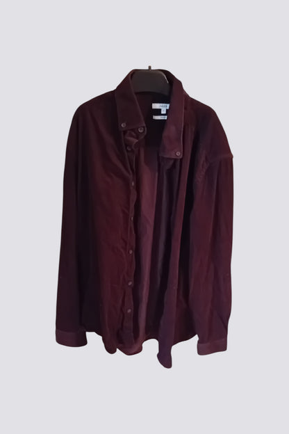 Chemise bordeau -prune