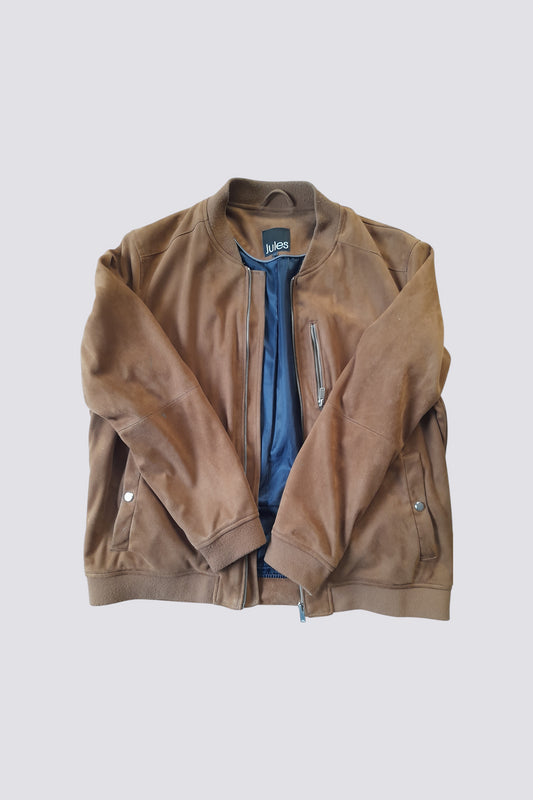 Veste en daim marron