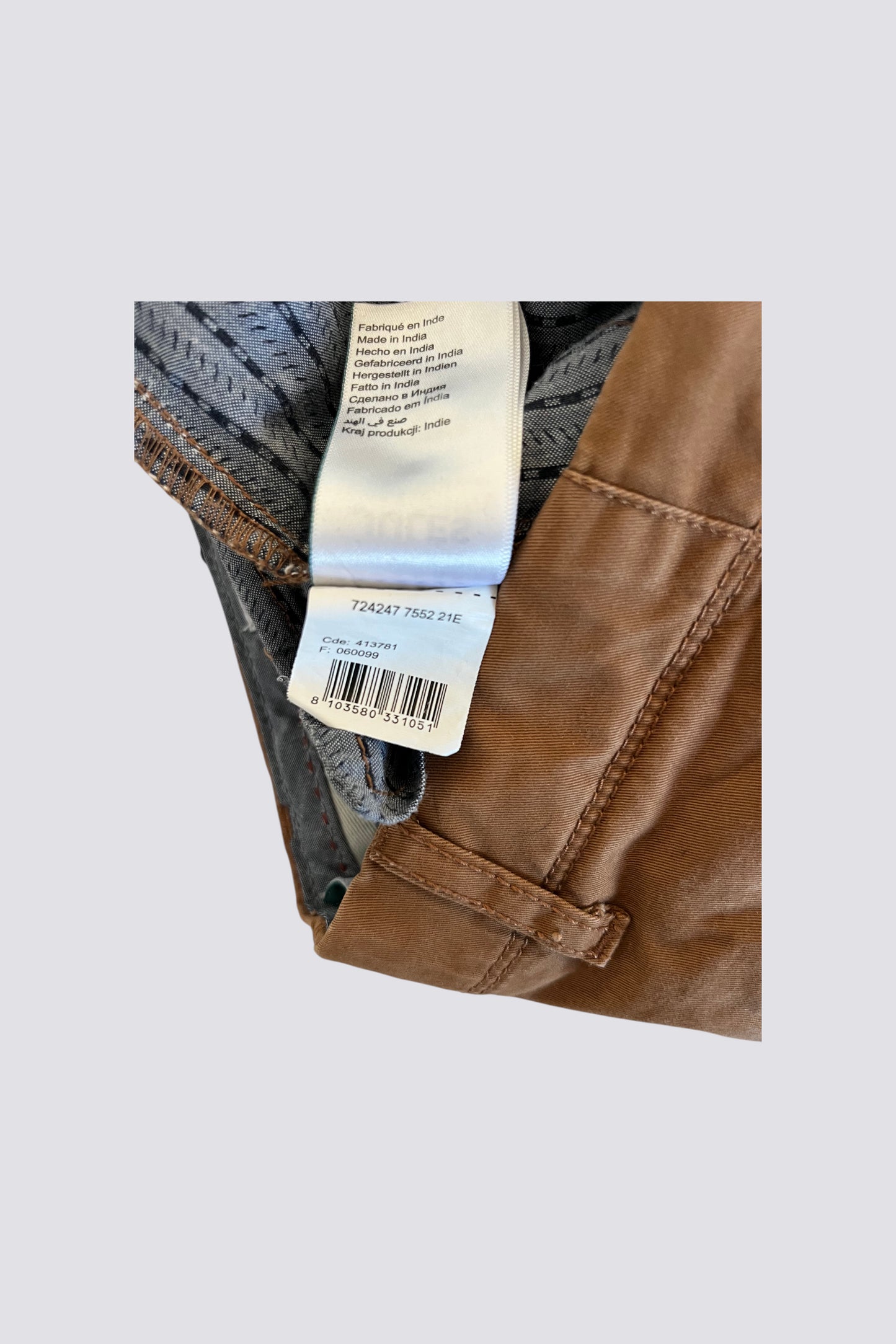 Chino slim coton issu de l'agriculture b