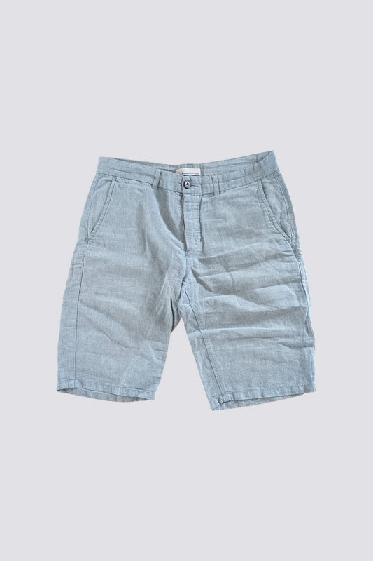 Bermuda coton lin uni