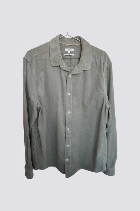 Chemise verte en velours