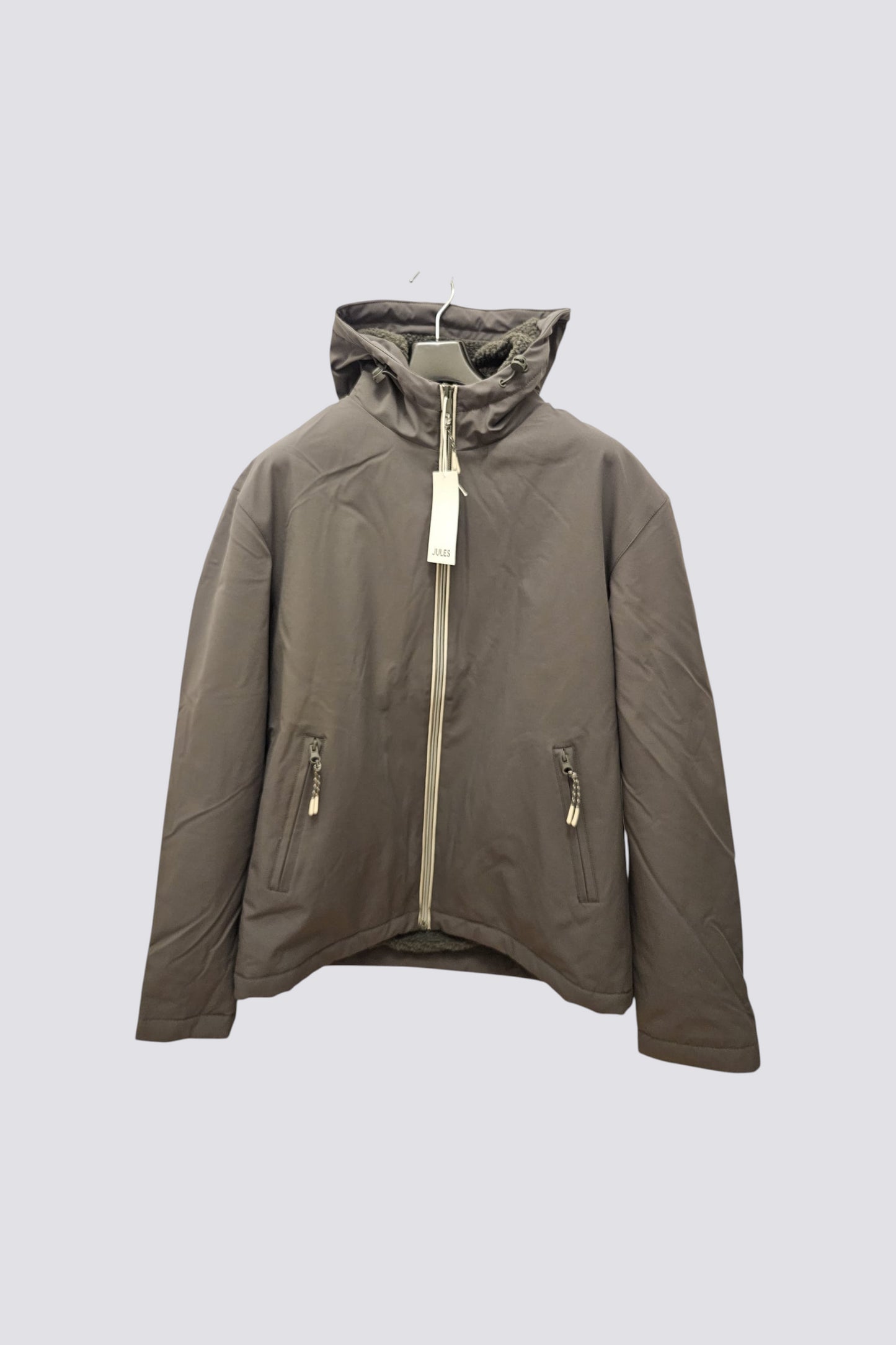 Blouson à capuche doublé en sherpa