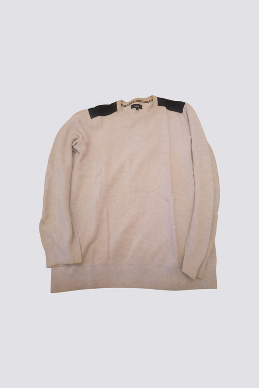 Pull col rond jeu de points