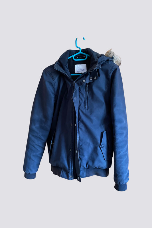 Blouson capuche fourrure amovible