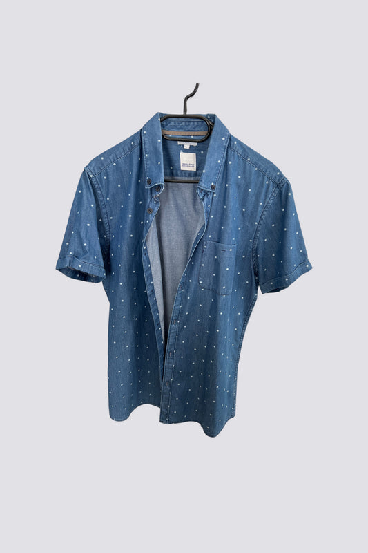 Chemise Imprimée Slim Manches Courtes