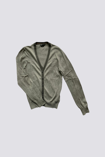 Gilet gris Taille S coton cachemire