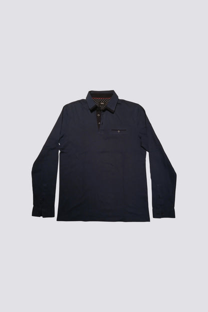 Polo manche longue col chemise