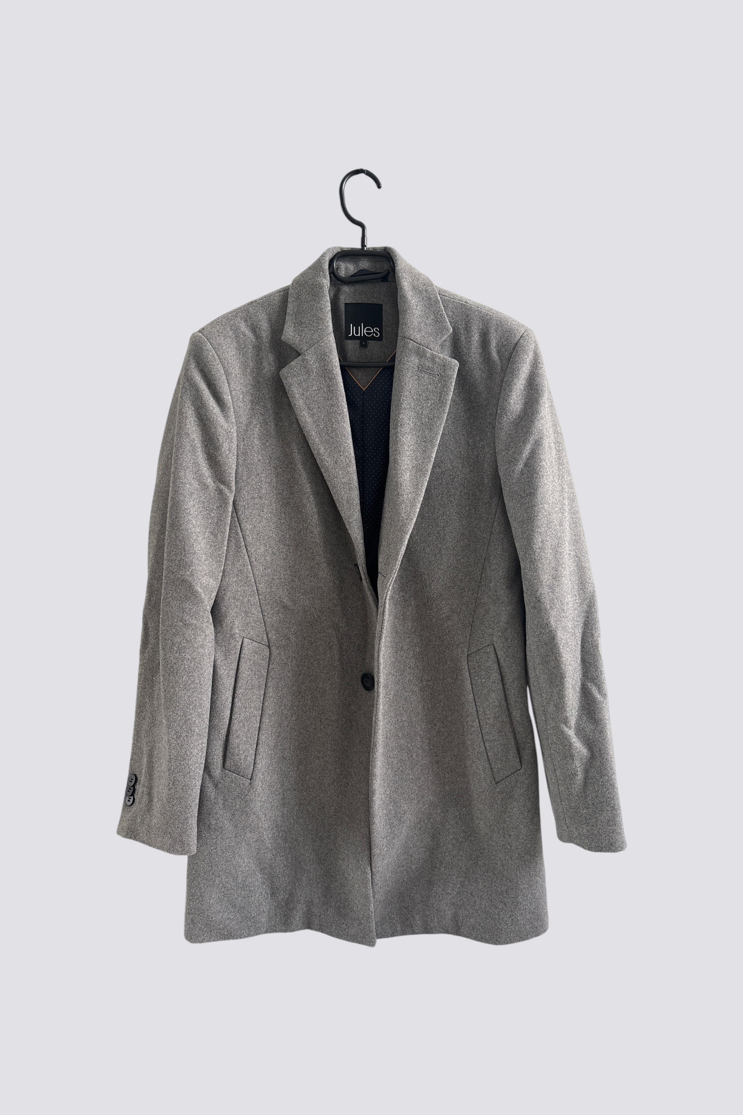 Manteau long col tailleur