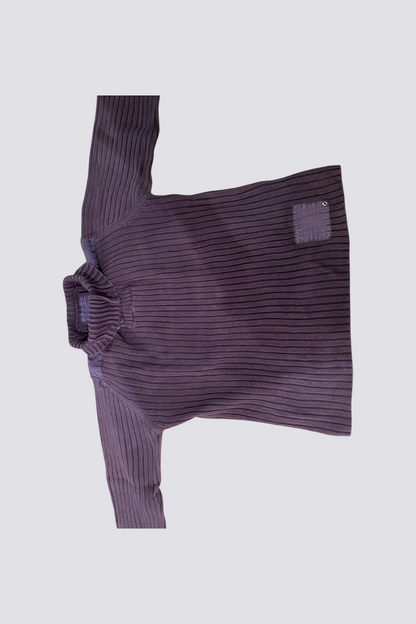 Pull bleu avec Col