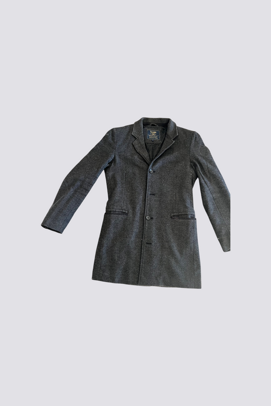 long manteau gris foncé