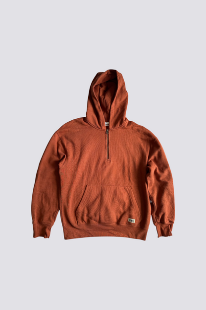 Sweat à capuche terracotta