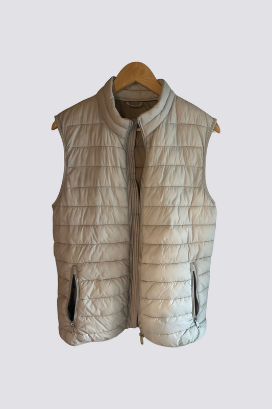 Doudoune sans-manches Beige