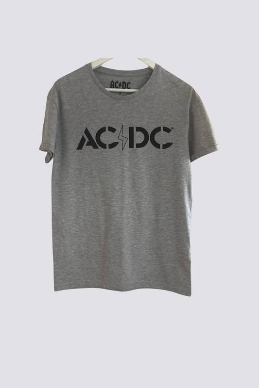 Tee shirt col rond imprimé AC DC