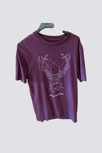 Tee shirt col rond imprimé cerf
