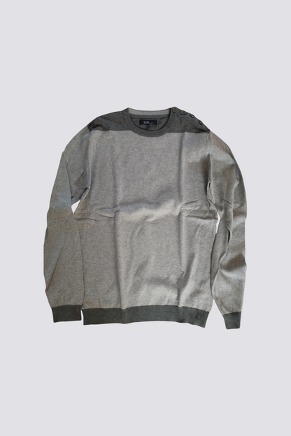 Pull col rond boutons col