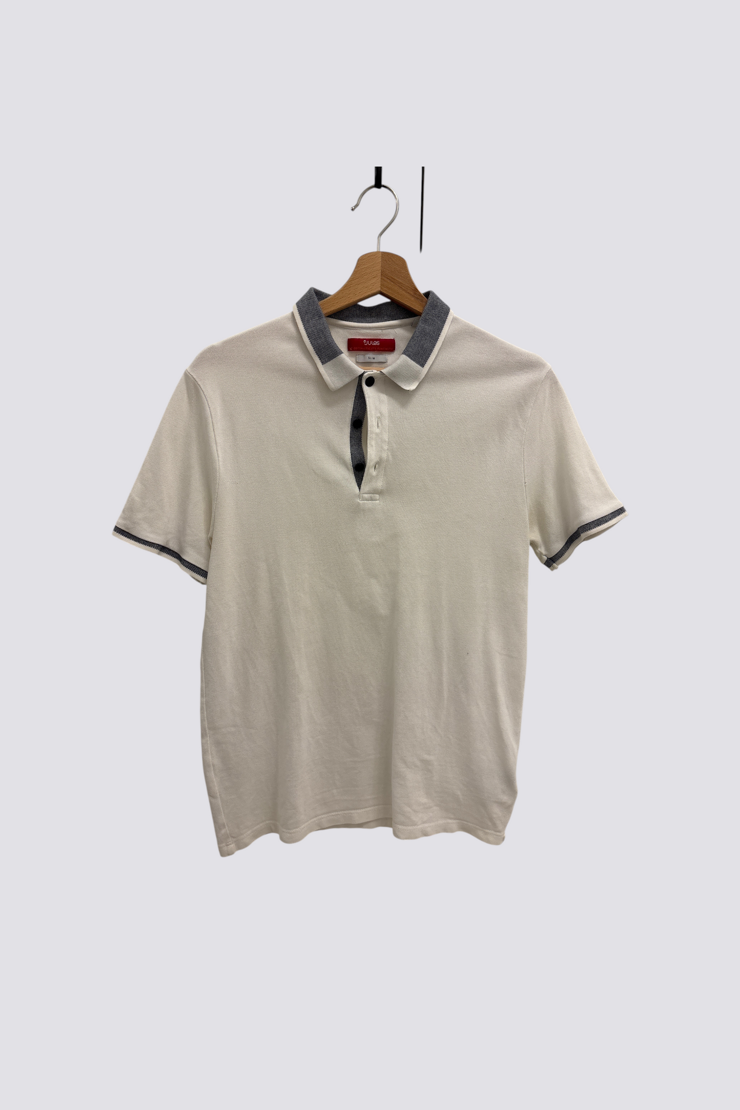 Polo piquée col colorbloc