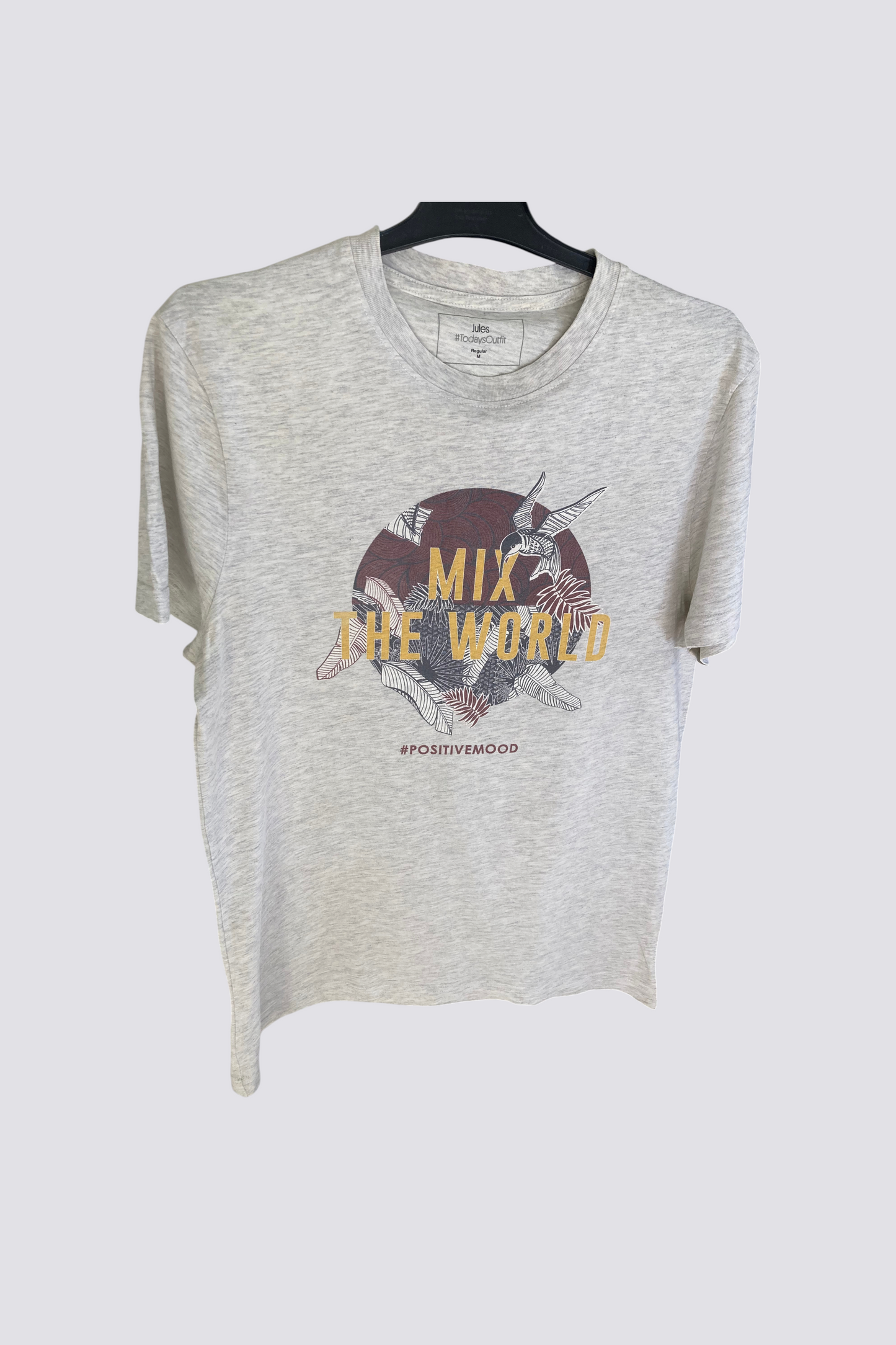 Tee shirt uni col rond regular