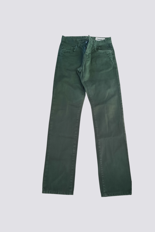 Pantalon droit vert
