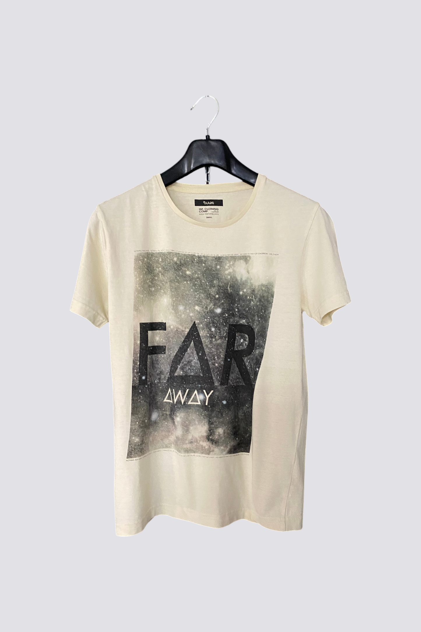 Teeshirt vintage jaune pale à motif