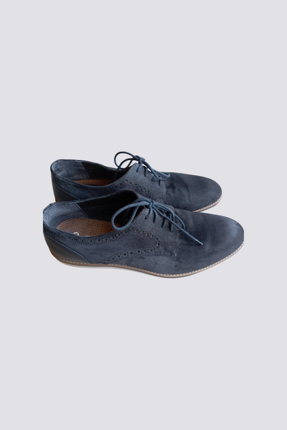 Chaussures croûte de cuir  marine
