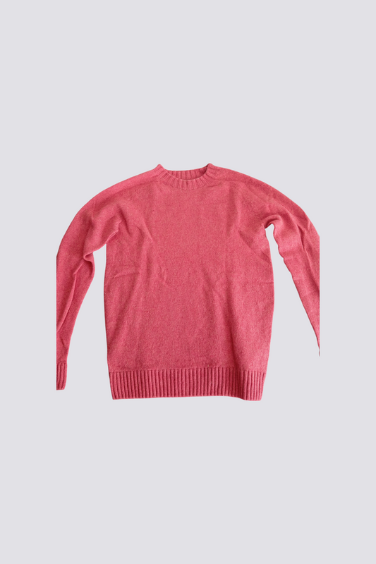 Pull sans couture col rond en laine