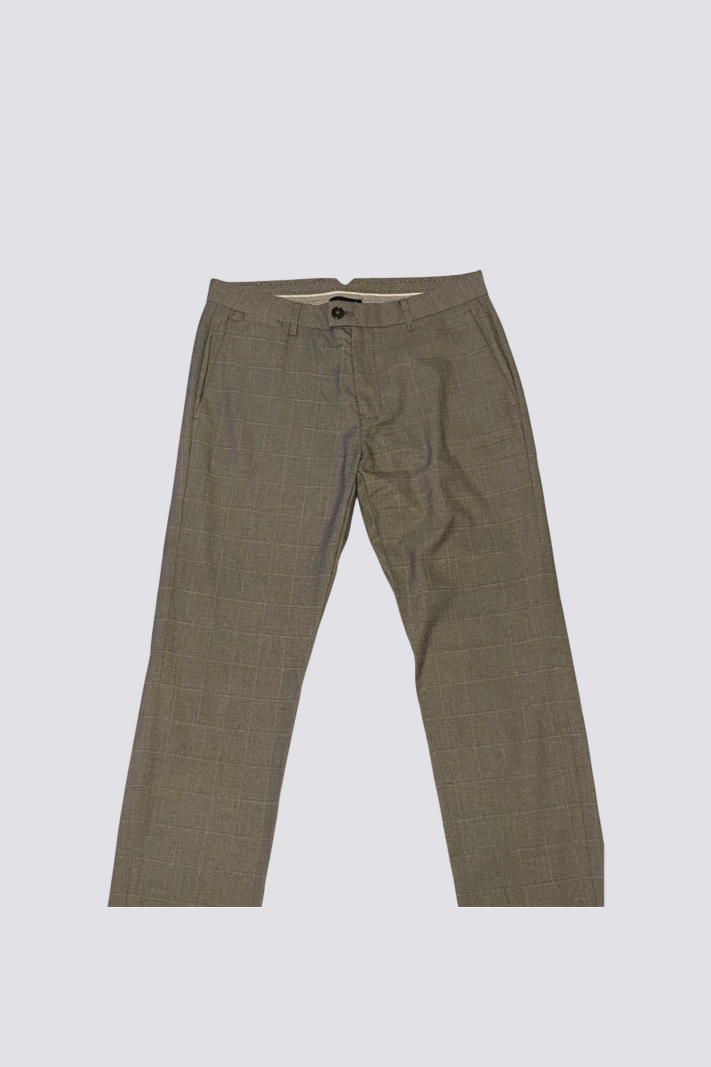Pantalon Chino à Carreaux Jules - Gris - Taille 40