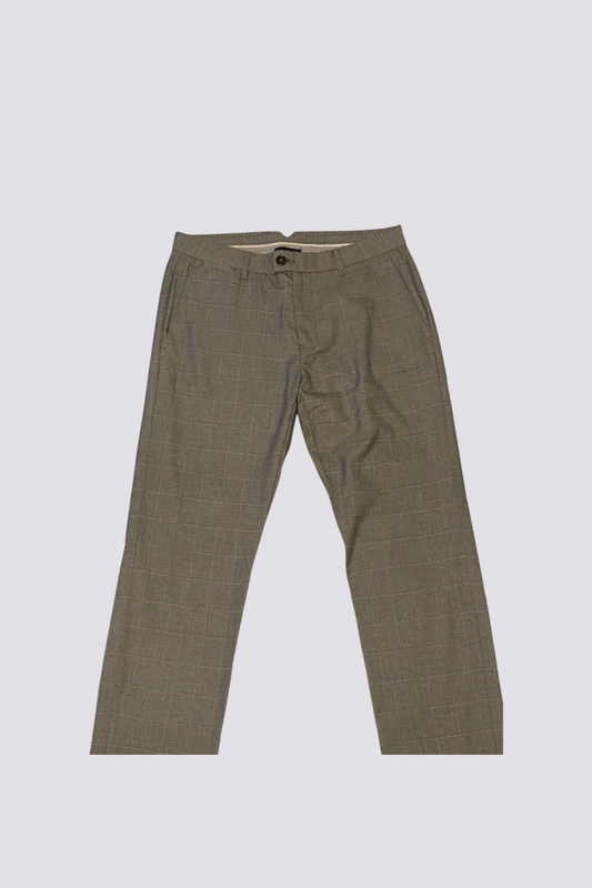 Pantalon Chino à Carreaux Jules - Gris - Taille 40