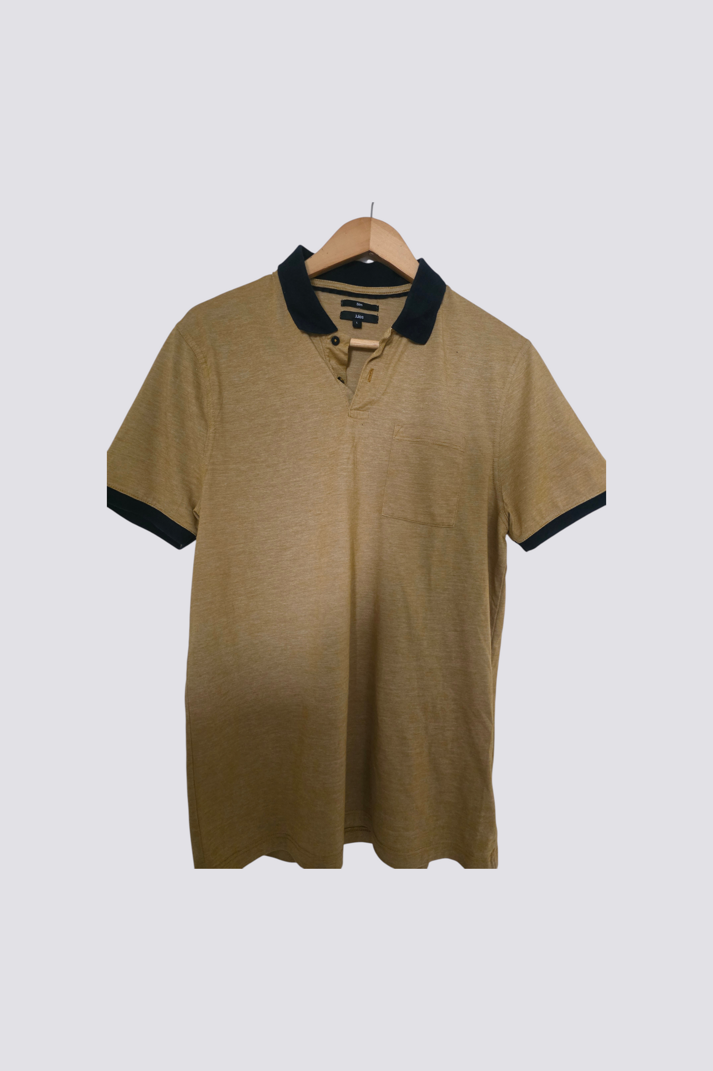 Polo micro rayé avec poche