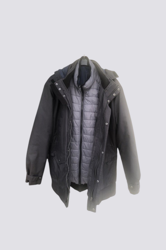 Veste parka et sa doudoune légère intérieure