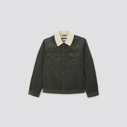 Blouson velours col chemise