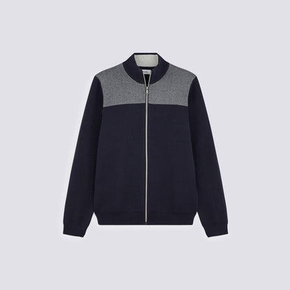 Gilet zippé col montant