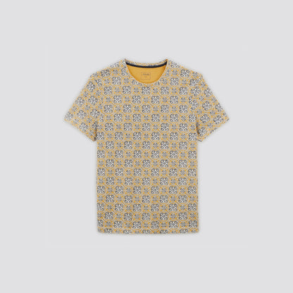 Tee shirt en coton lin imprimé