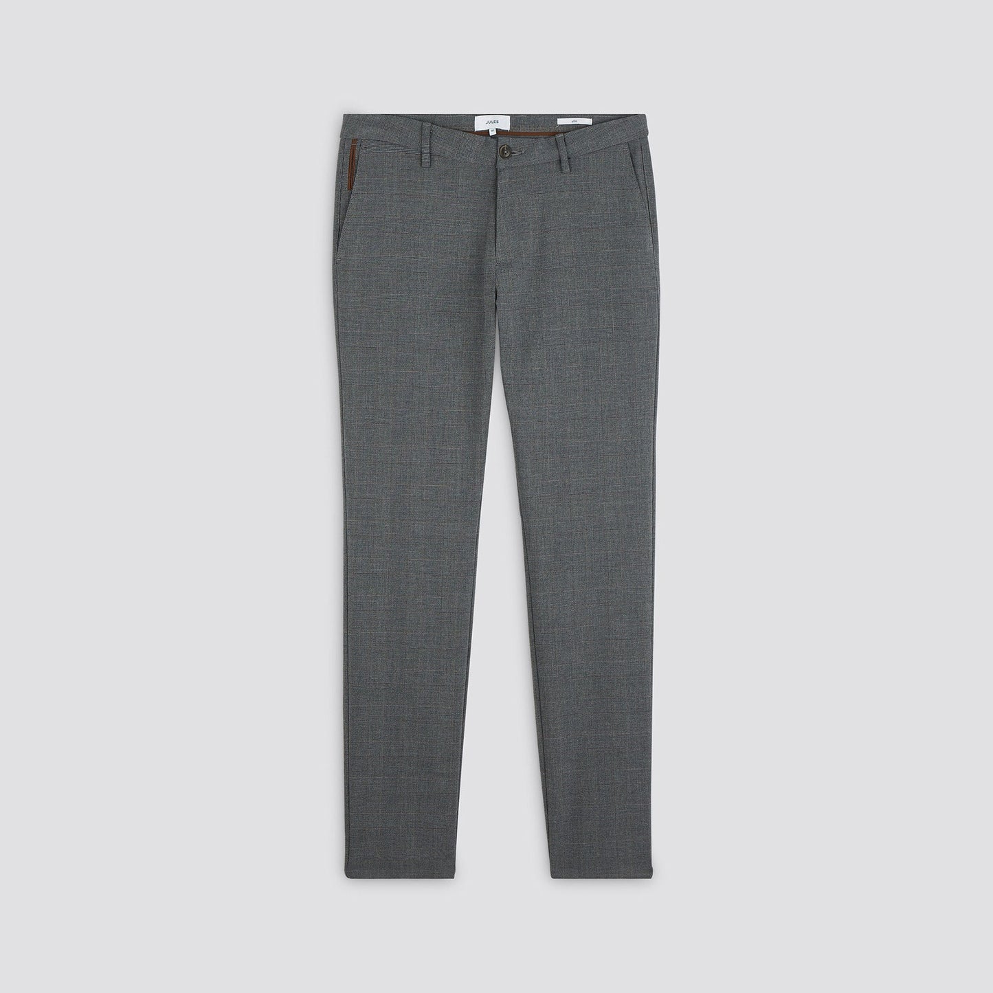 Pantalon chino slim à carreaux