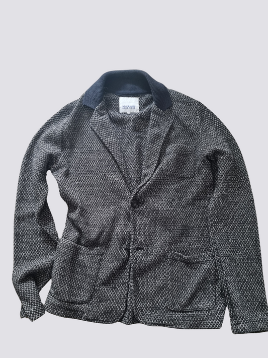 Veste homme maille fantaisie 2 boutons