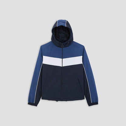 Blouson à capuche colorblock