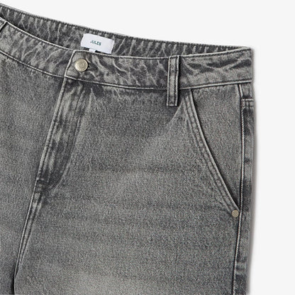 Short baggy en jean - Gris moyen