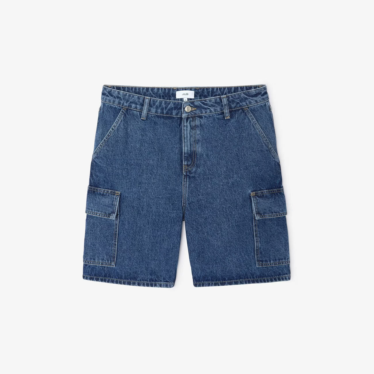 Bermuda baggy en jean - Bleu moyen