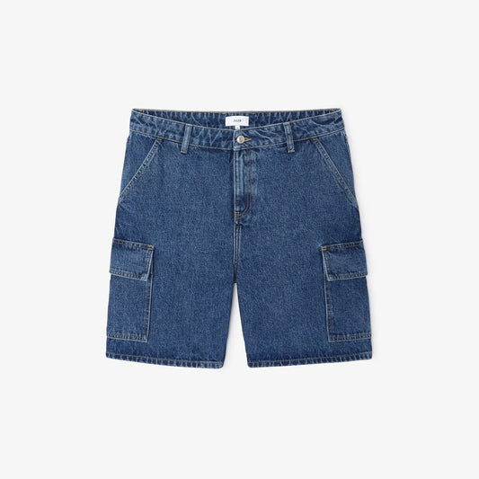 Bermuda baggy en jean - Bleu moyen