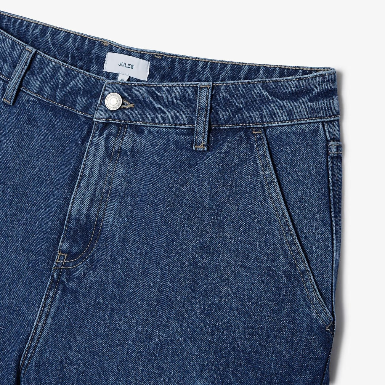 Bermuda baggy en jean - Bleu moyen