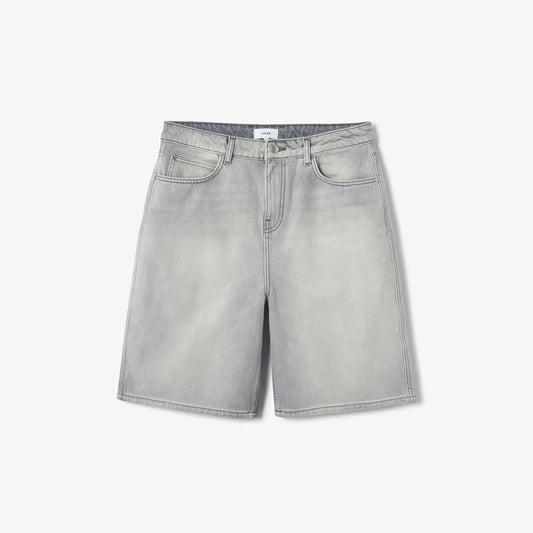 Short en jean long - Gris moyen