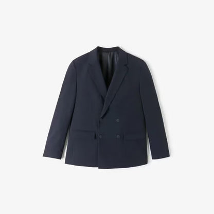 Veste de costume croisée confort - Bleu foncé