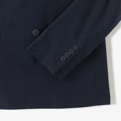 Veste de costume croisée confort - Bleu foncé