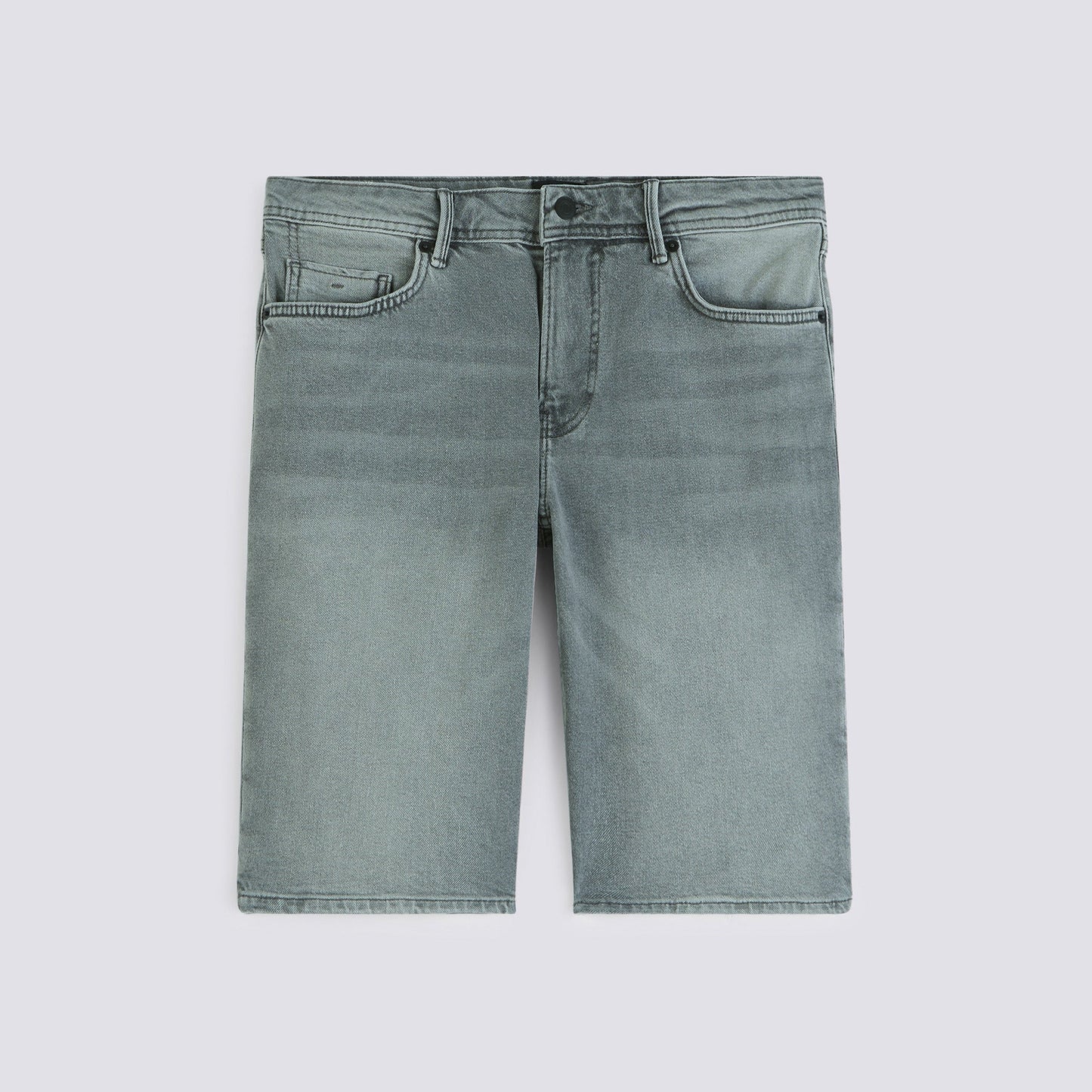 Bermuda en jean gris