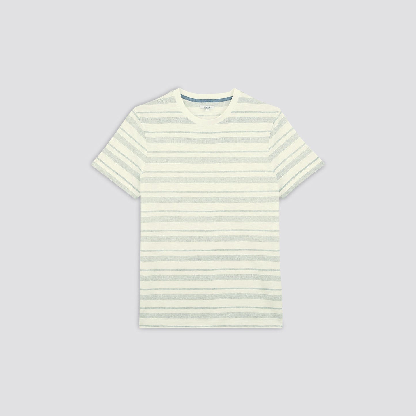 Tee-shirt print jacquard coton issu de l