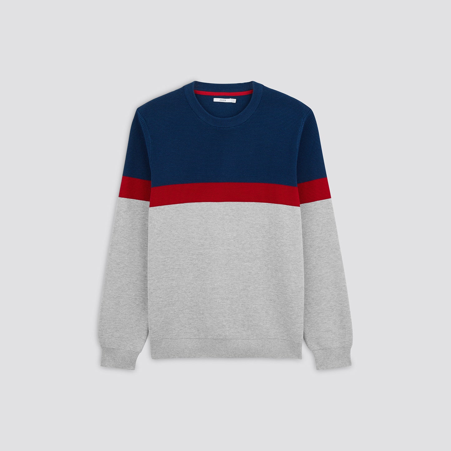 Pull col rond colorblock