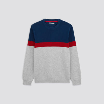 Pull col rond colorblock