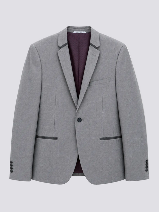Veste slim coton majoritaire
