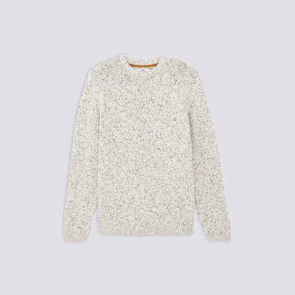 Pull col rond maille mélangée